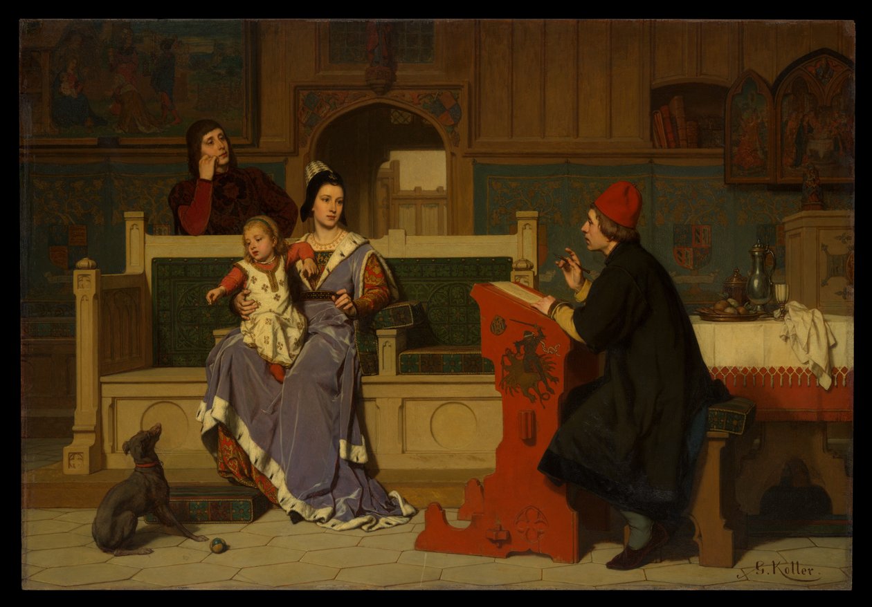 Hugo van der Goes maluje portrét Marie Burgundské od Wilhelm Koller
