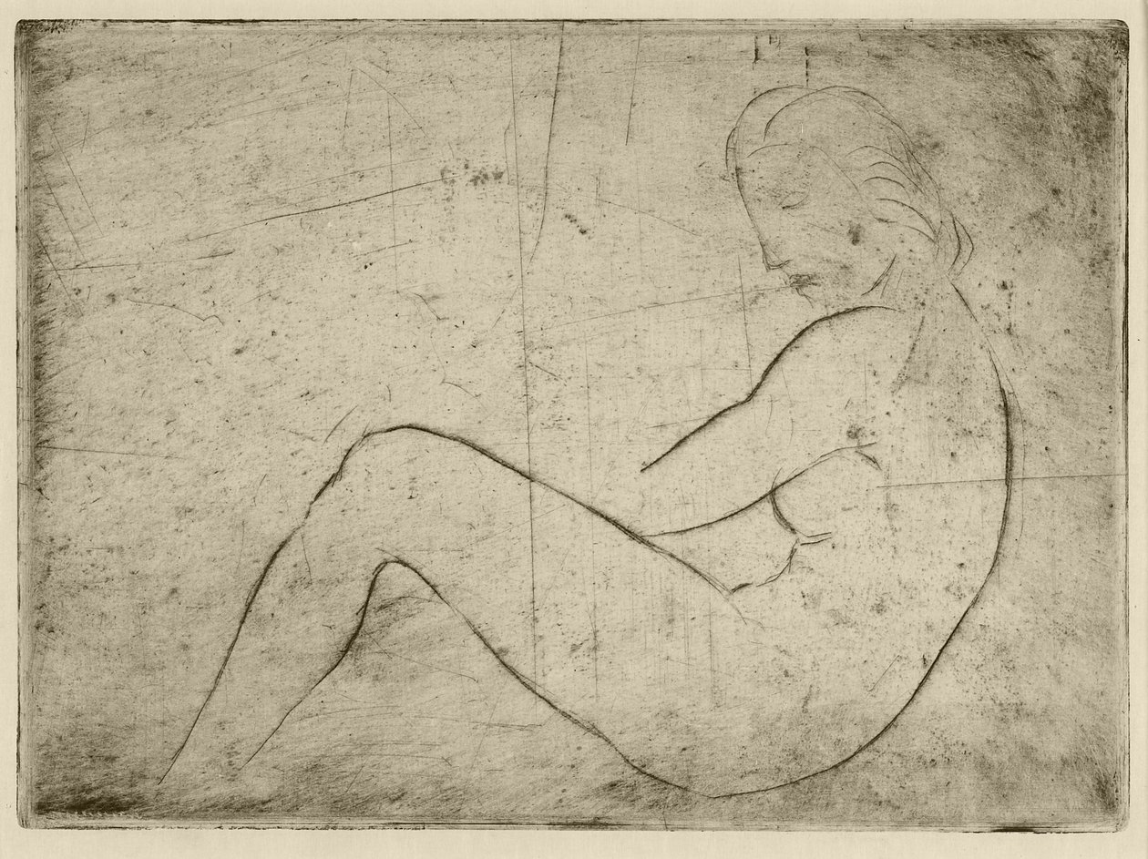 Ležící akt (Mořská nálada, 1910 od Wilhelm Lehmbruck