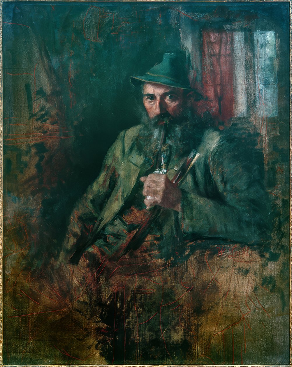 Hornobavorský lesník od Wilhelm Maria Hubertus Leibl