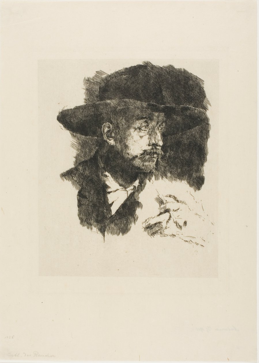 Kuřák od Wilhelm Maria Hubertus Leibl