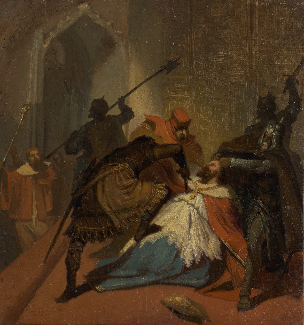 Atentát na kardinála od Wilhelm Lindenschmit der Jüngere