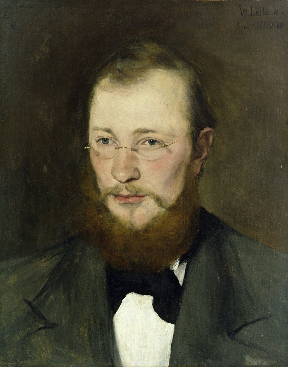 Friedrich Rauert, 1877 (tempera na plátně) od Wilhelm Maria Hubertus Leibl