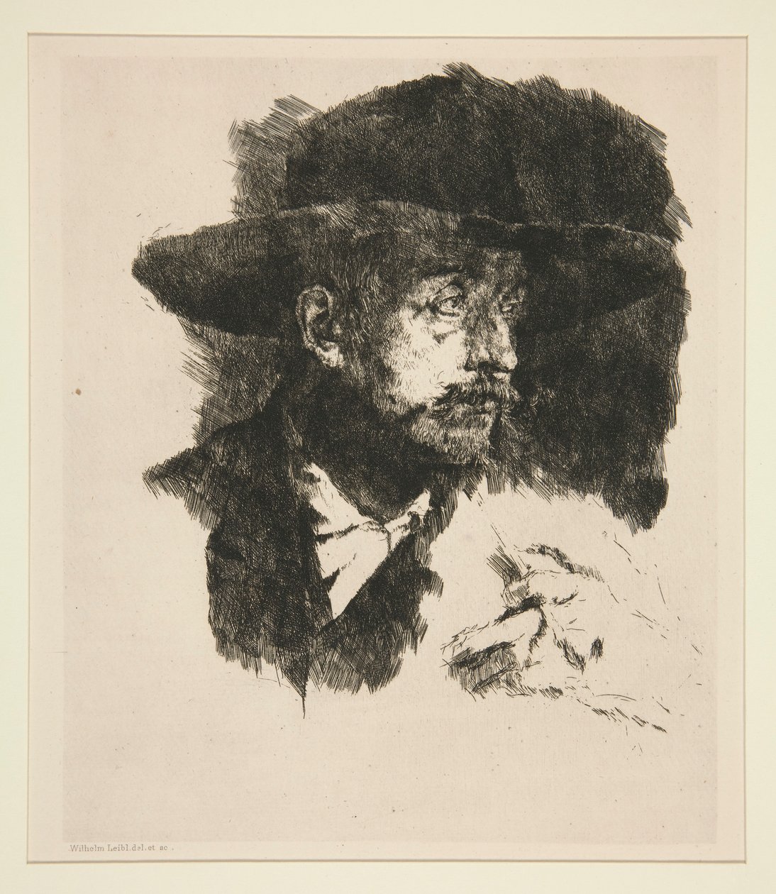 Kuřák od Wilhelm Maria Hubertus Leibl