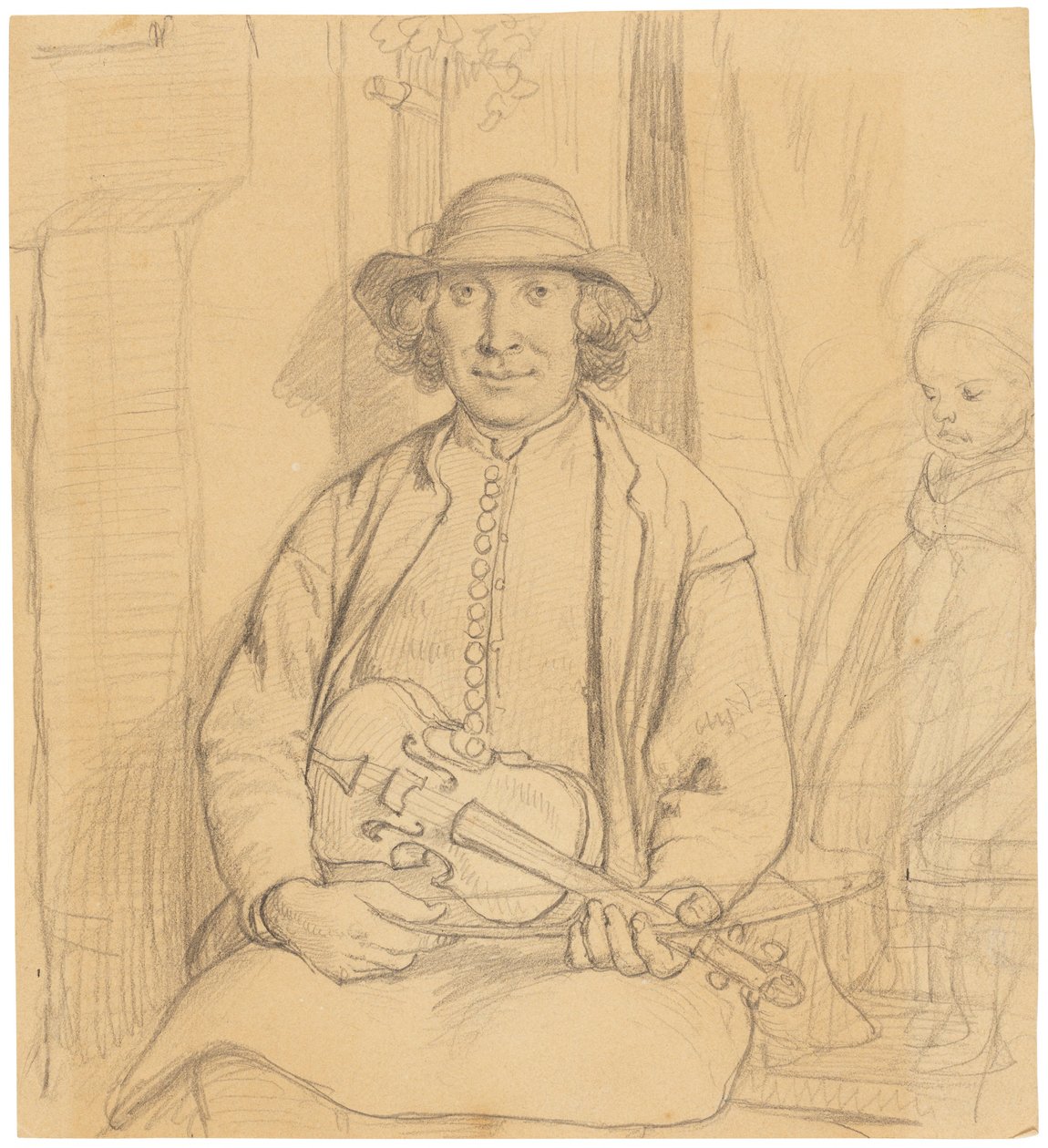 Švédský lidový hudebník od Wilhelm Marstrand