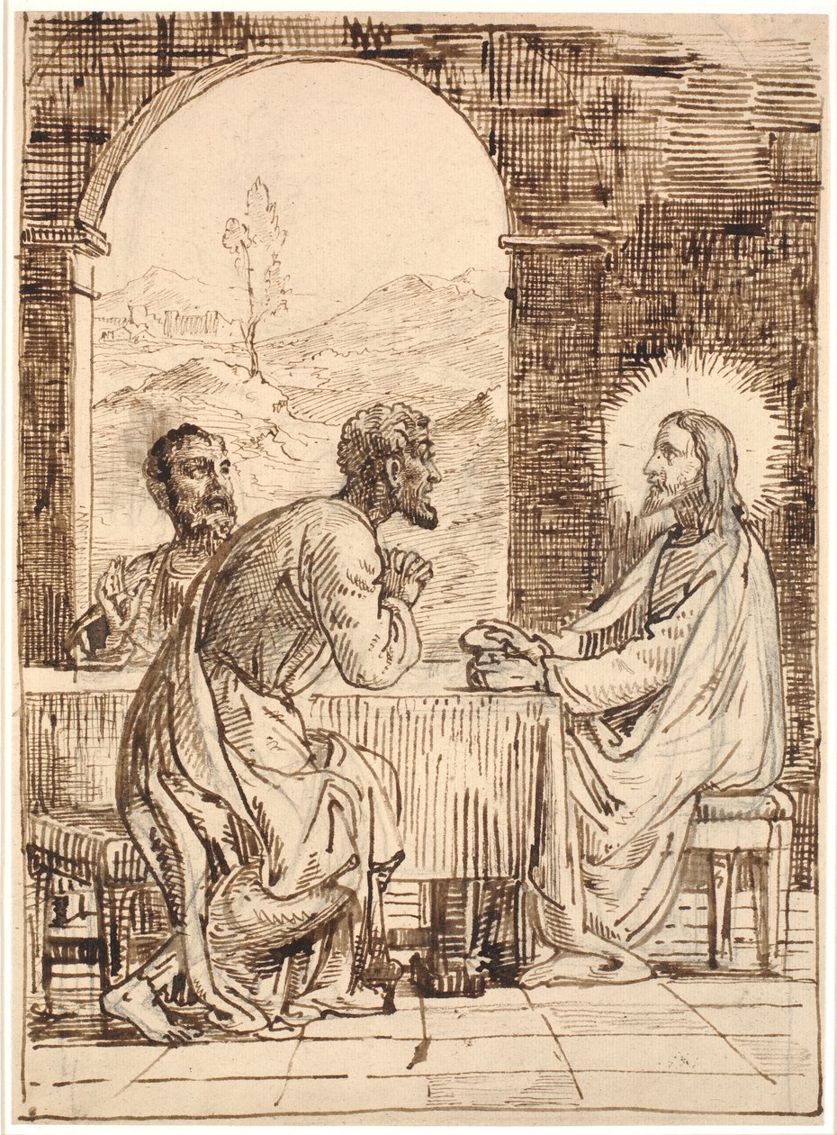 Kristus v Emauzích od Wilhelm Marstrand