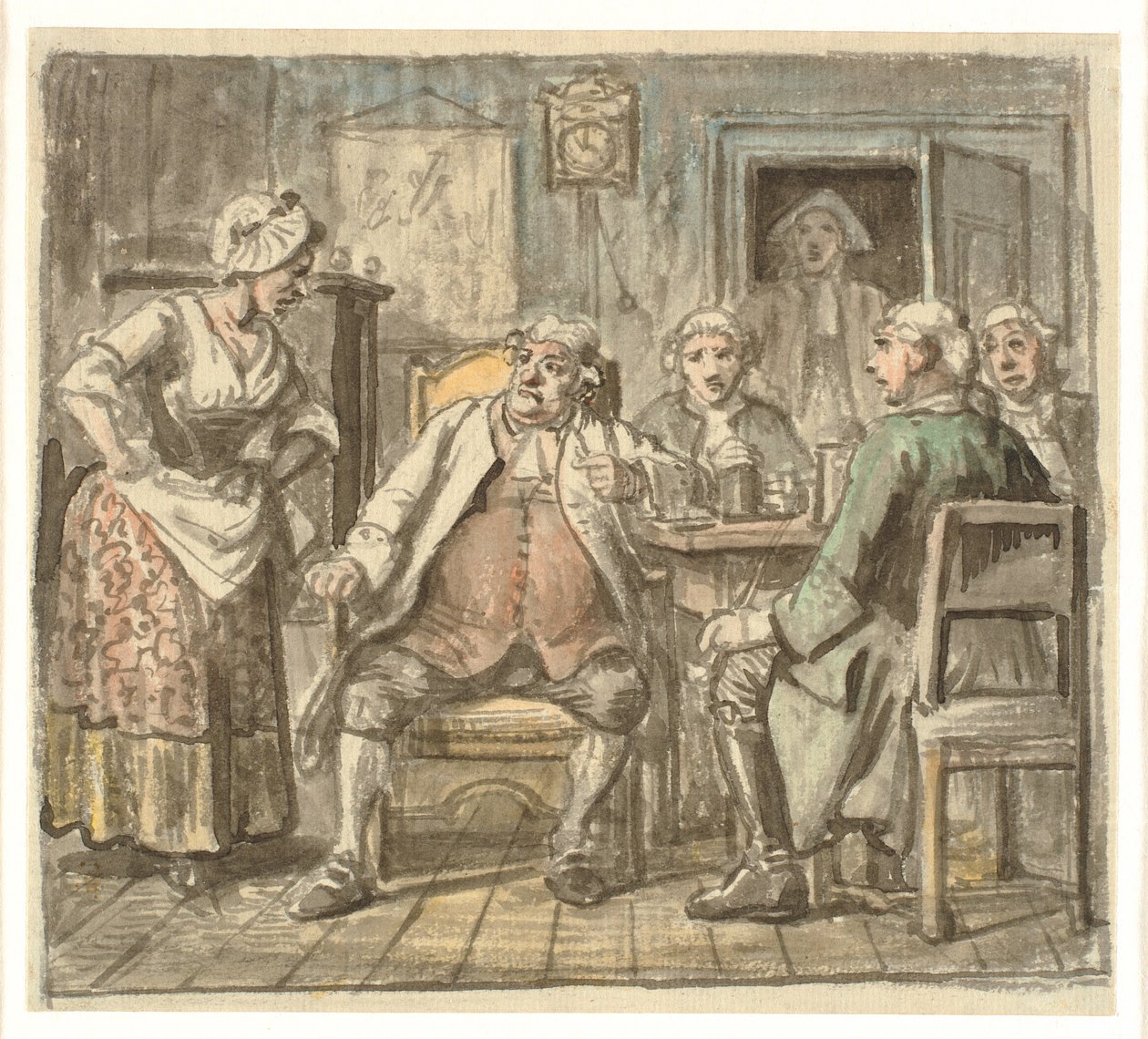 Collegium Politicum. Z filmu Ludvig Holberg The Political Tinker, dějství I, scéna 2. od Wilhelm Marstrand