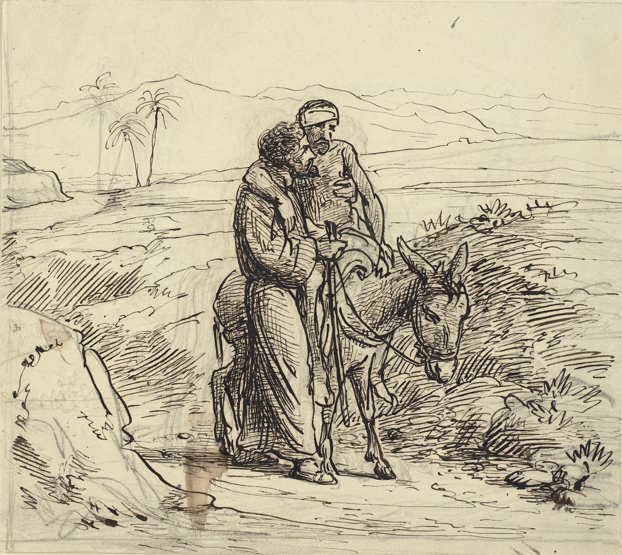 Milosrdný Samaritán doprovází raněné od Wilhelm Marstrand