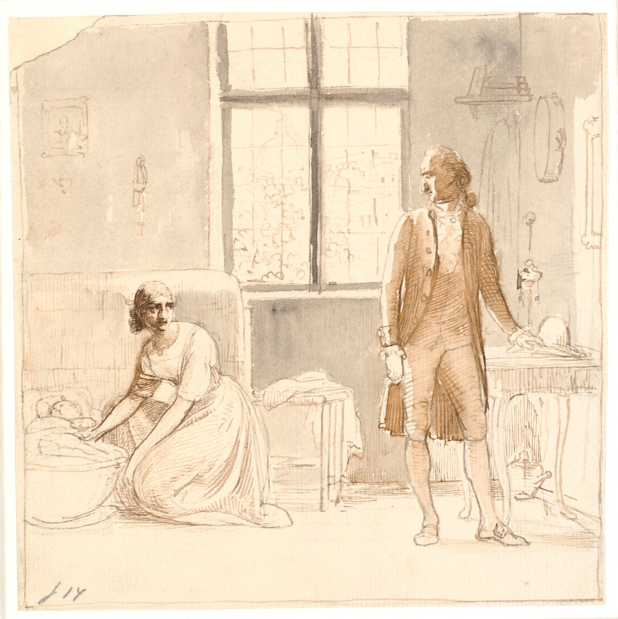 Goethe s vdovou v Římě od Wilhelm Marstrand