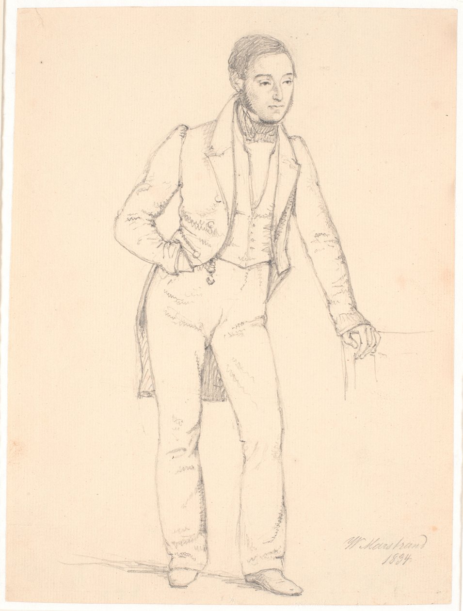 Koncertní mistr Johan Frederik Frølich od Wilhelm Marstrand