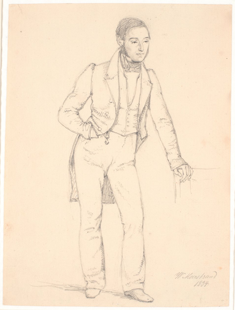 Koncertní mistr Johan Frederik Frølich od Wilhelm Marstrand