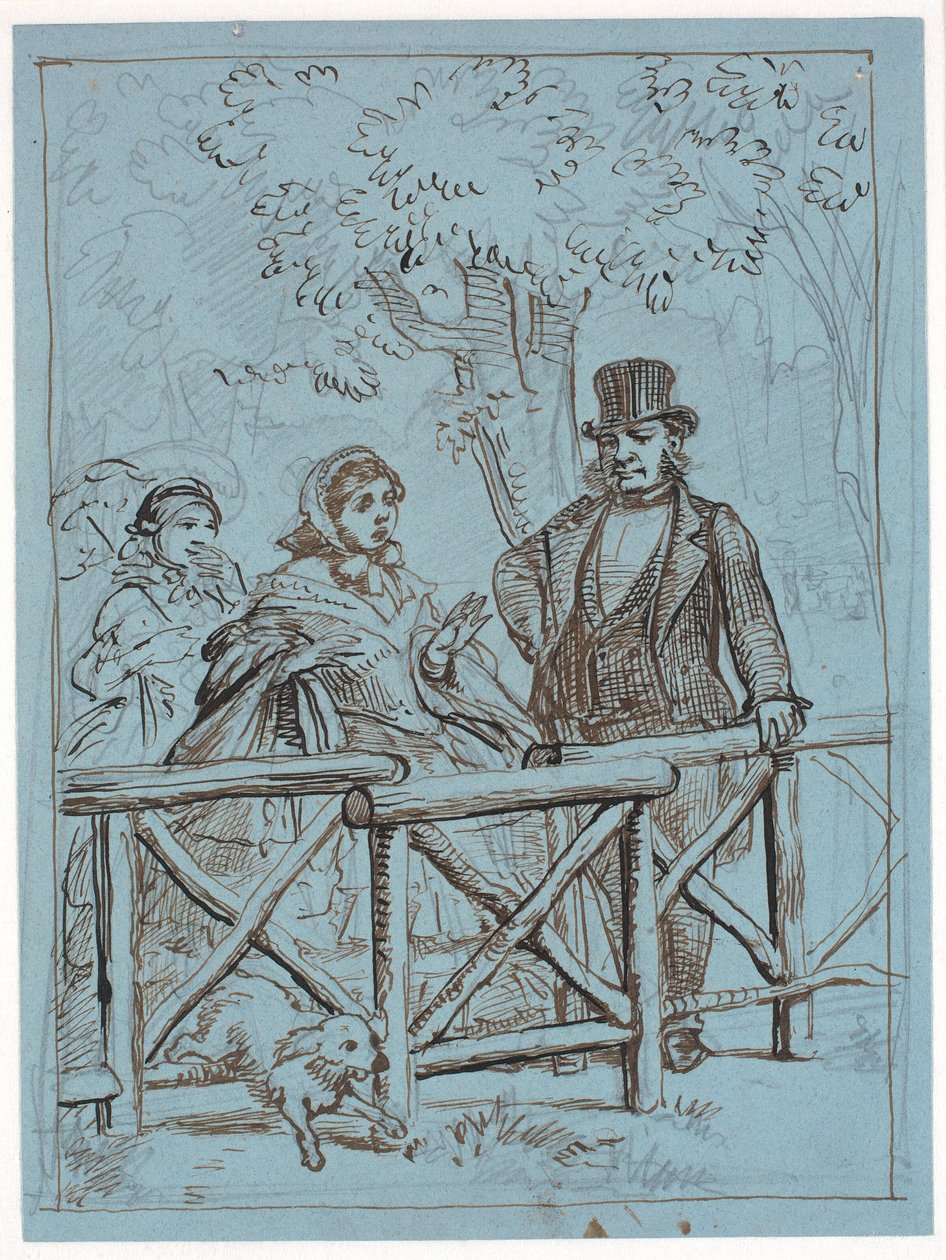 Potíže krinolíny od Wilhelm Marstrand