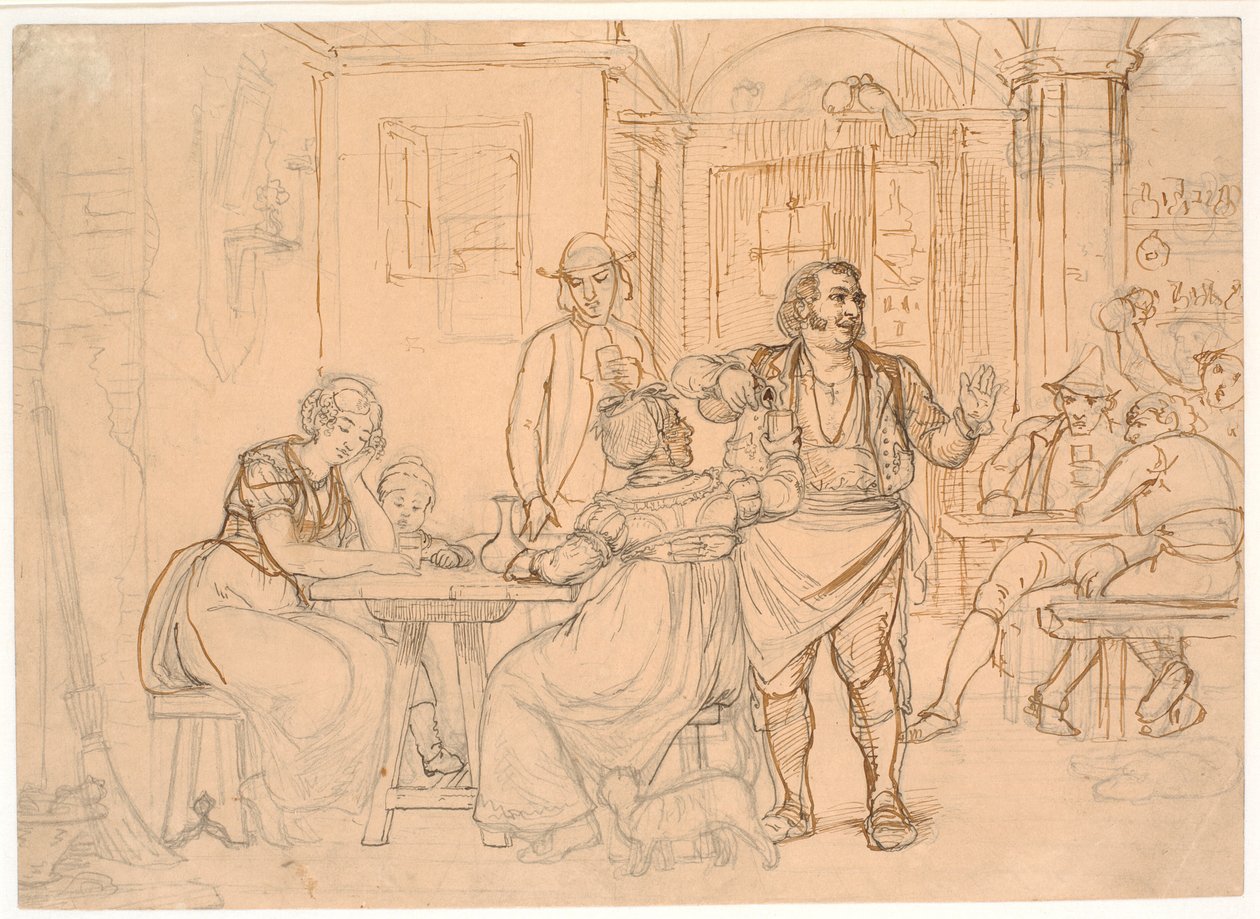 Osteriscénní od Wilhelm Marstrand