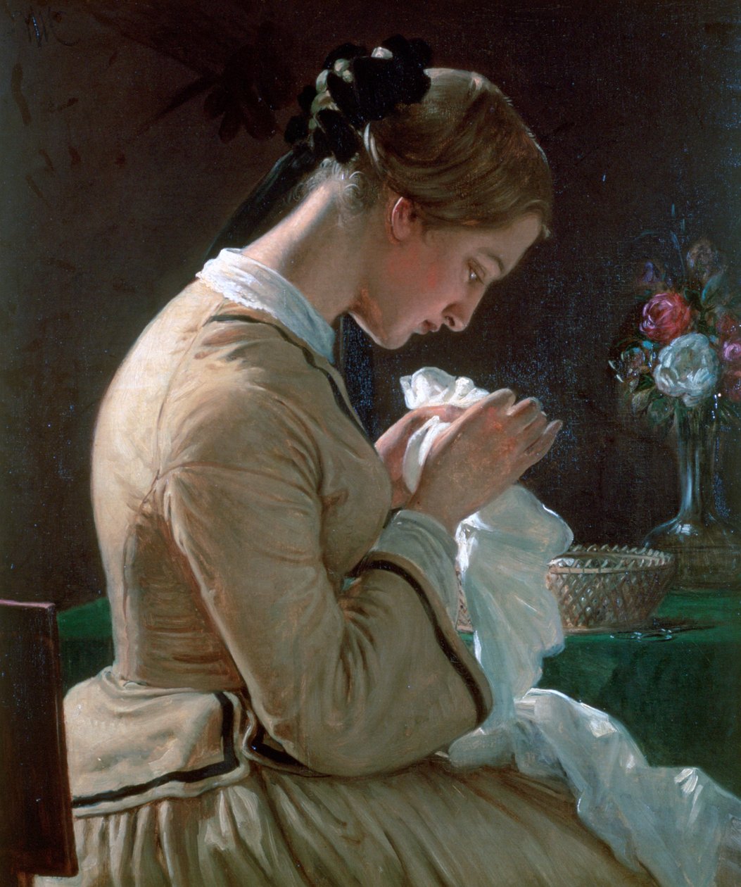 Portrét Thora Maria Borch, c1830-1873 od Wilhelm Marstrand