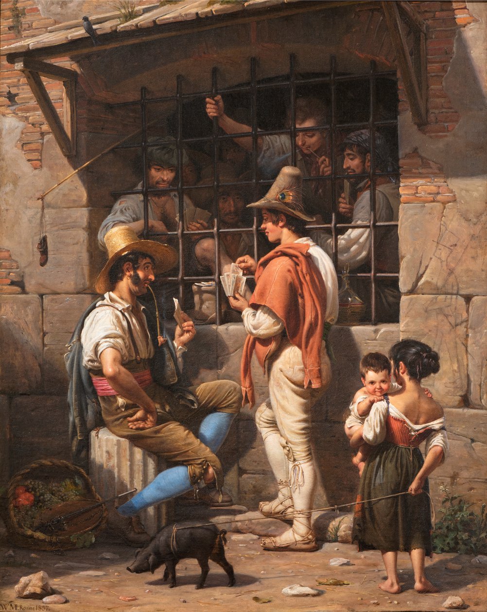 Vězeňská scéna v Římě od Wilhelm Marstrand