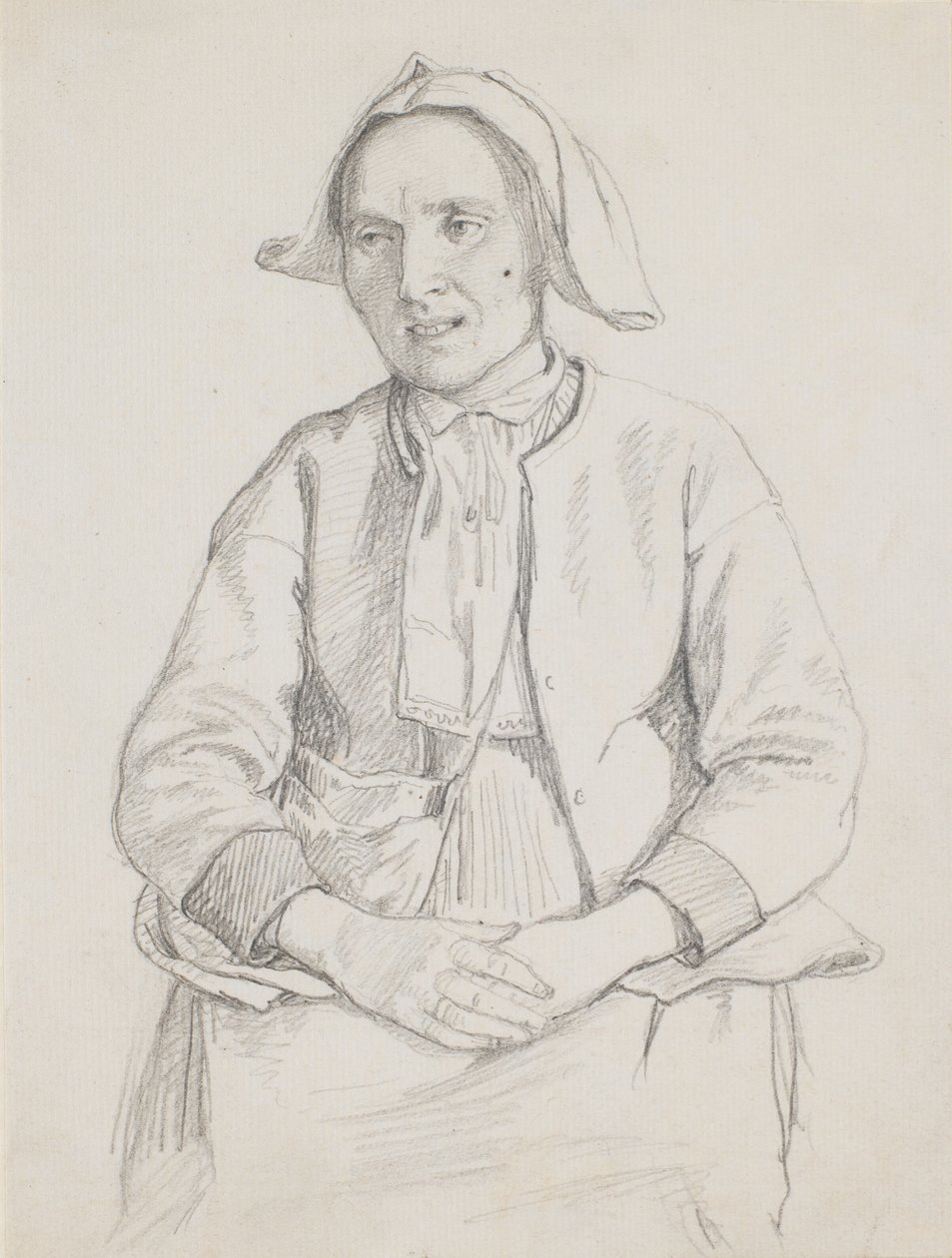 Sedící Švédka, koleno od Wilhelm Marstrand