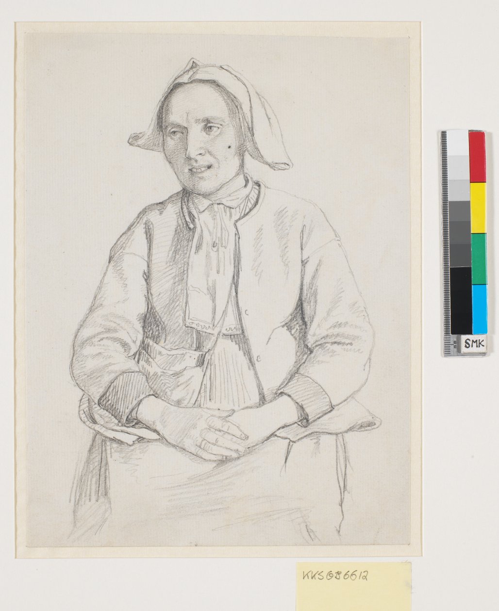 Sedící Švédka, koleno od Wilhelm Marstrand