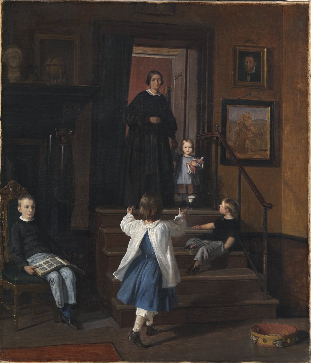 Umělcova rodina od Wilhelm Marstrand