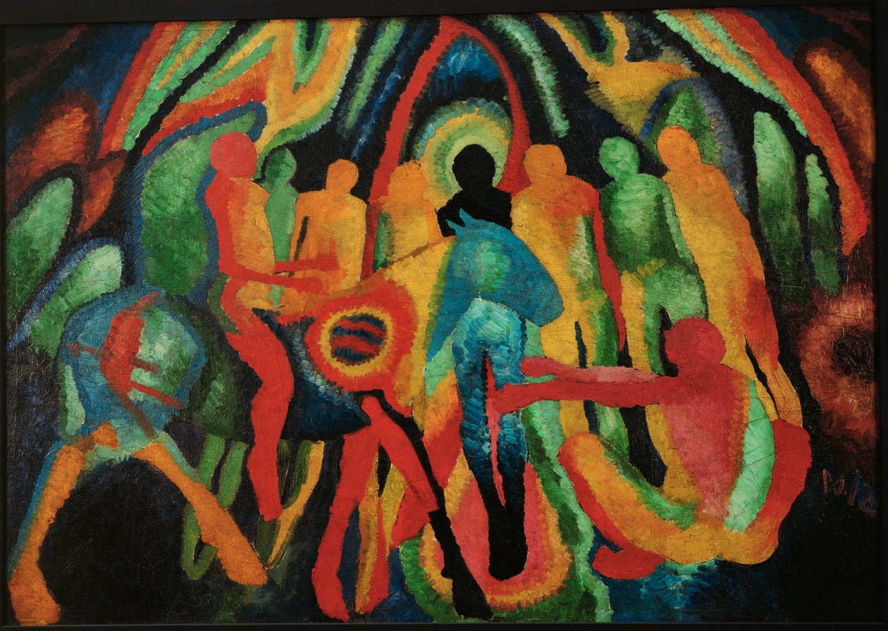 Vjezd do Jeruzaléma (malba na plátně) od Wilhelm Morgner