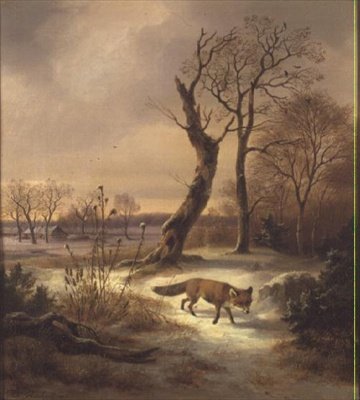 Fox v zimní scéně od Wilhelm Reinhardt