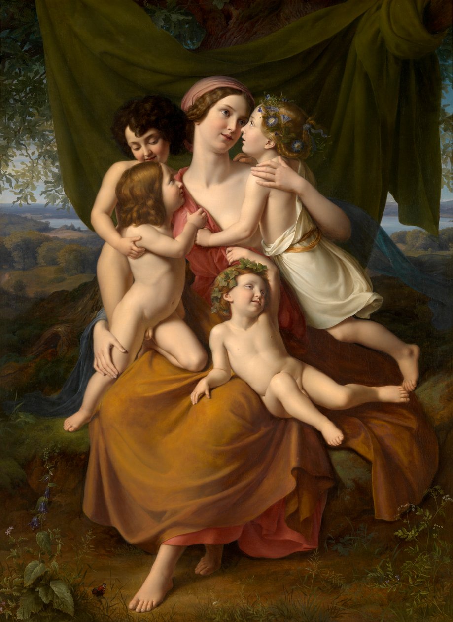 Charita (olej na plátně) od Wilhelm Schadow