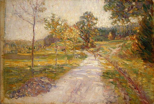 Antreff Valley poblíž Willingshausen (olej na plátně) od Wilhelm Thielmann
