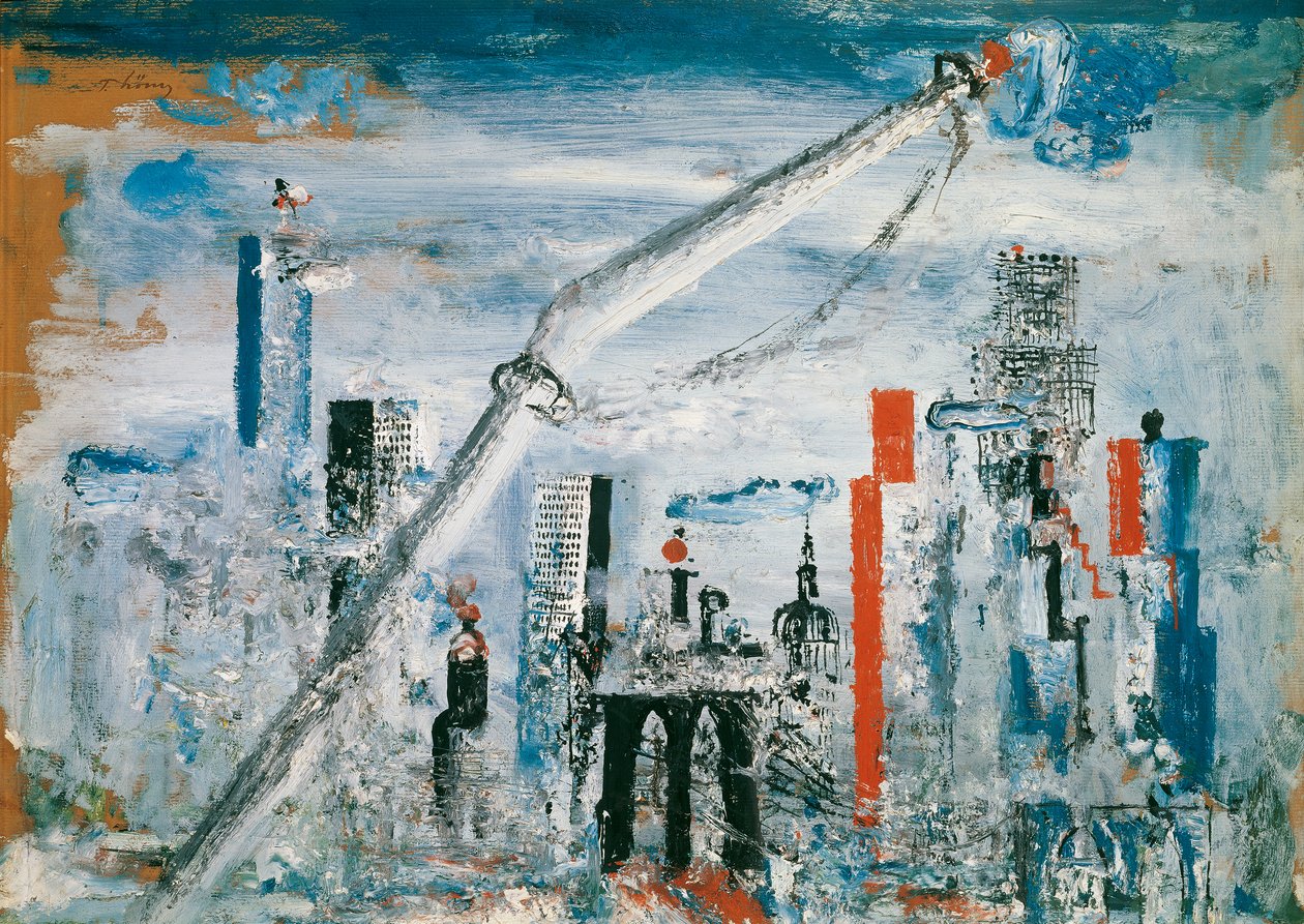 Pohled na Manhattan (East River) od Wilhelm Thöny