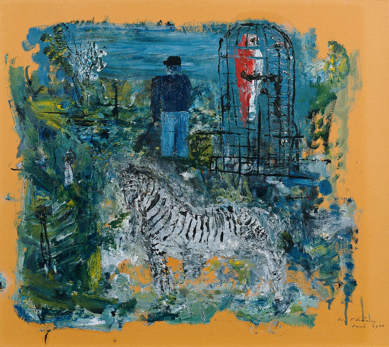 Jardin des Plantes v Paříži od Wilhelm Thöny