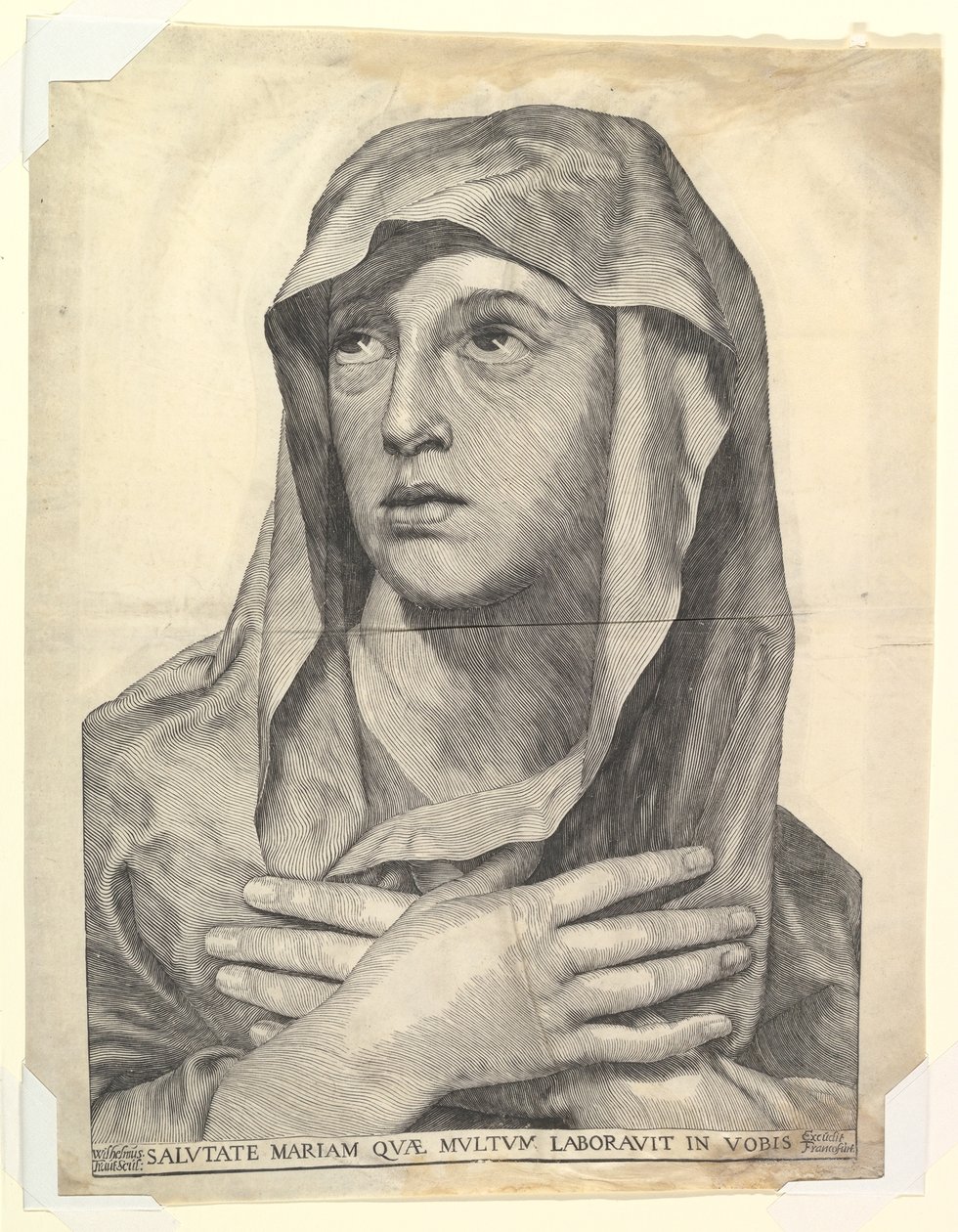 Busta Marie se zkříženýma rukama.n.d. od Wilhelm Traut