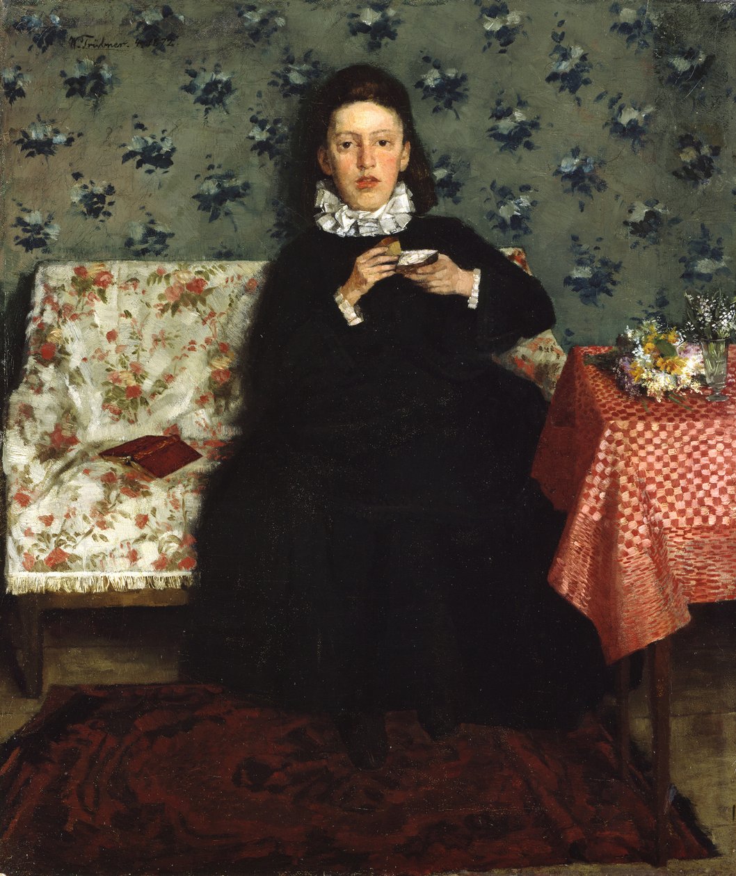 Na kanapi od Wilhelm Trübner
