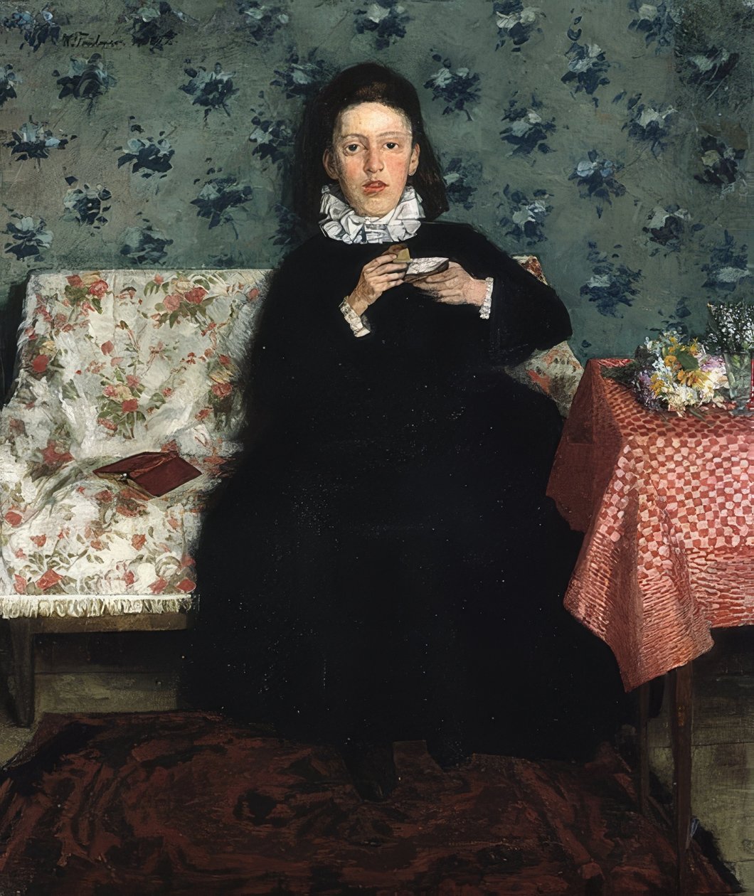 Na pohovce. 1872 od Wilhelm Trübner