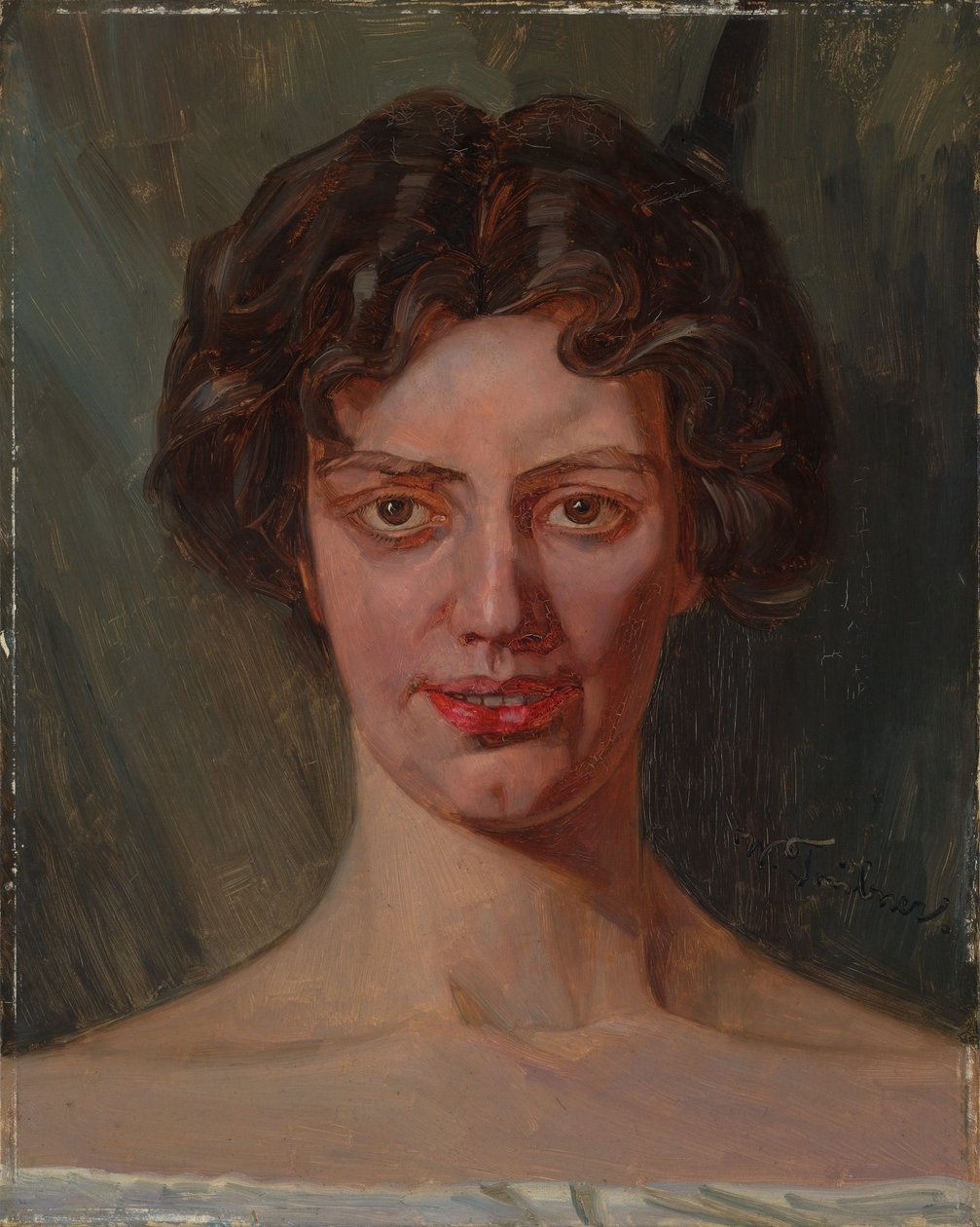 Portrét Berthy Reiffové od Wilhelm Trübner