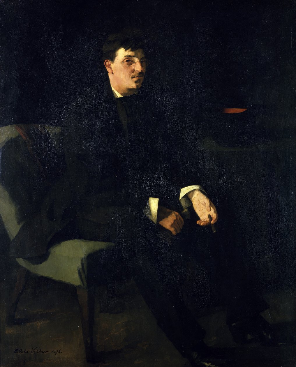 Malíř Carl Schuch od Wilhelm Trübner