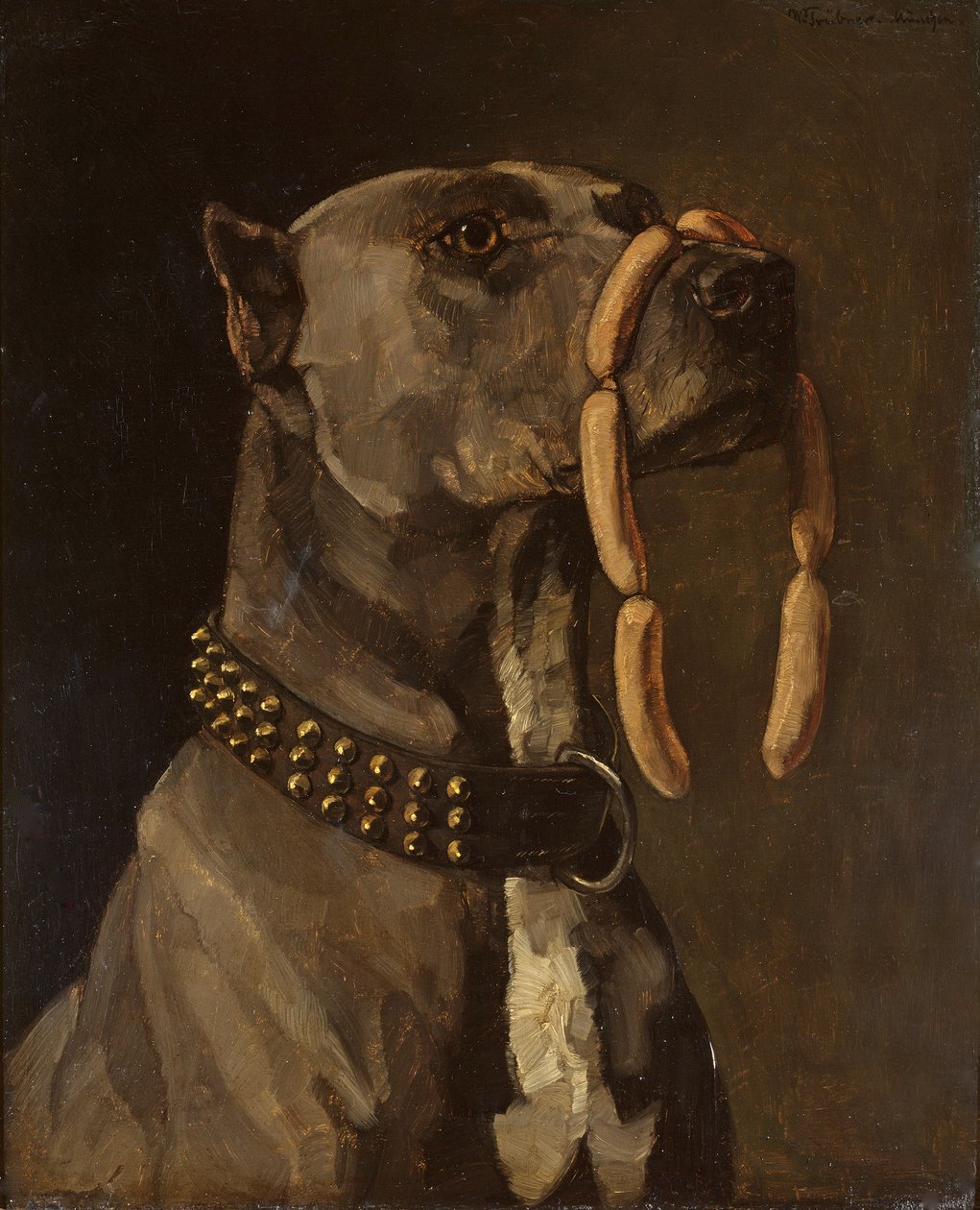 Doga (s párkem) od Wilhelm Trübner