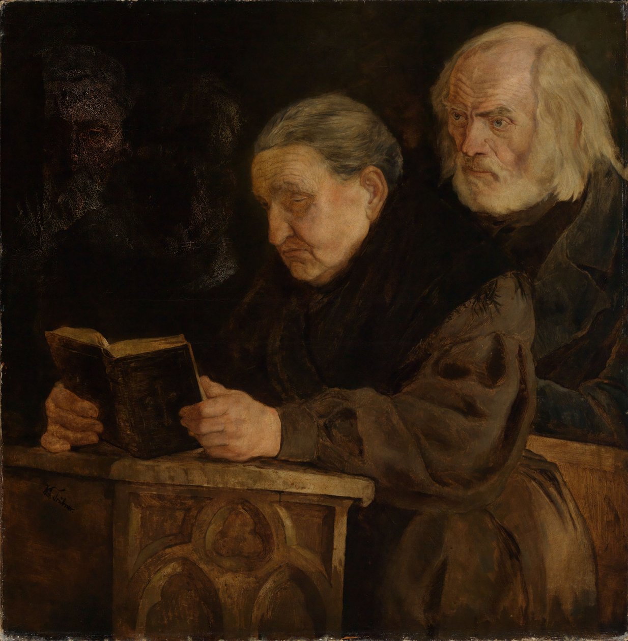 V kostele od Wilhelm Trübner