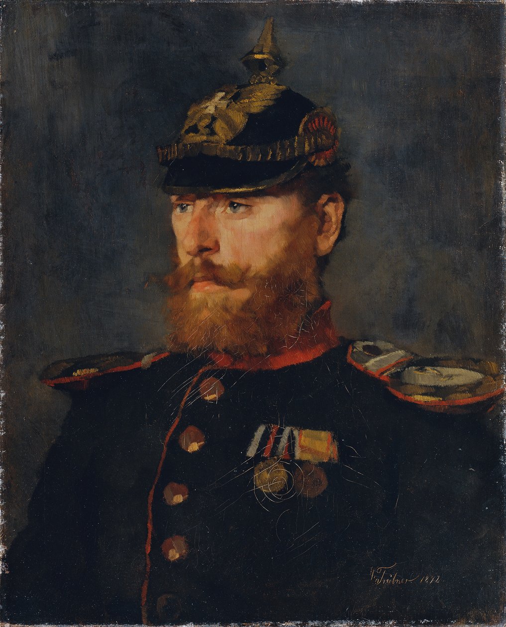 důstojník Landwehru od Wilhelm Trübner