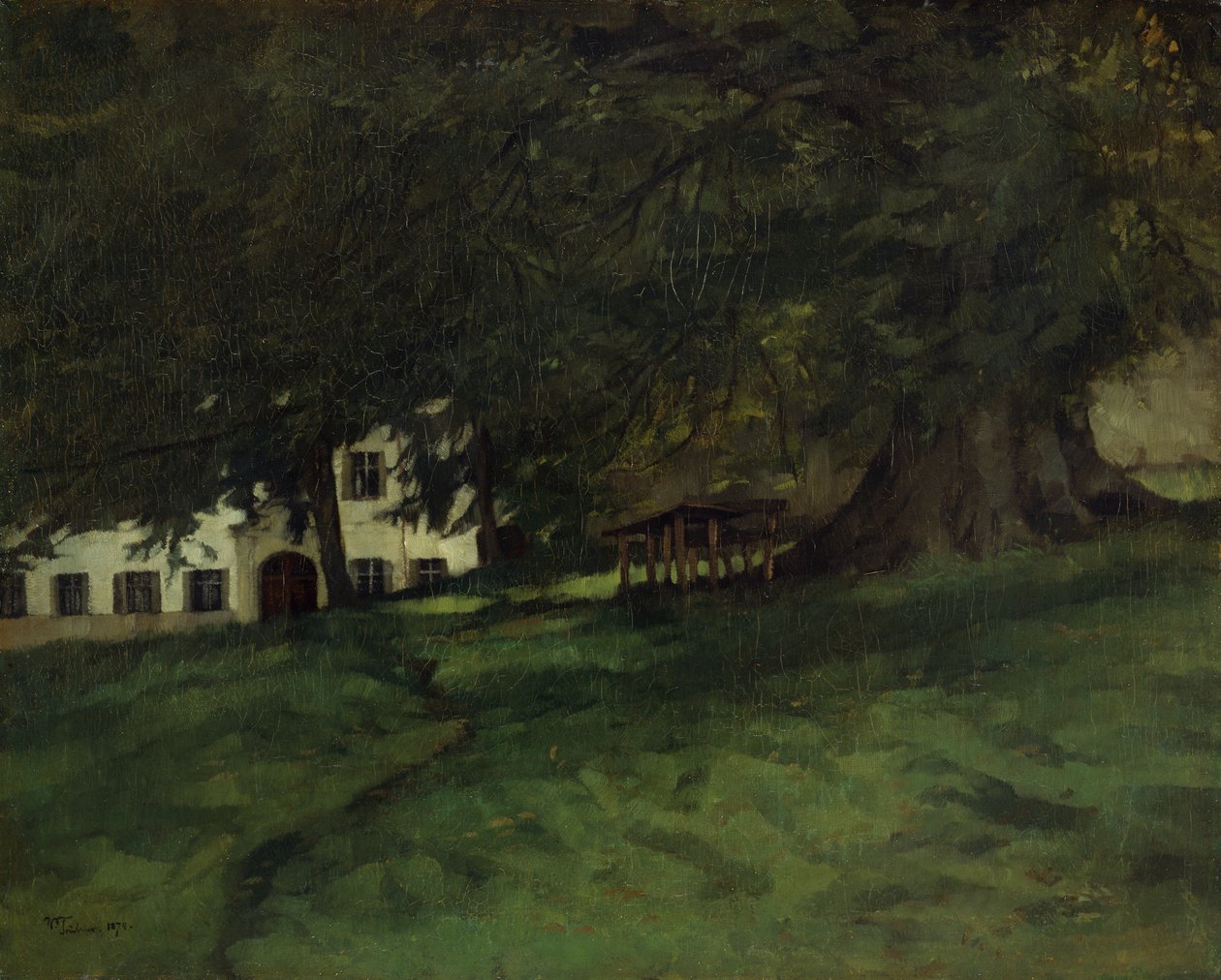 Lípa na Herrenchiemsee od Wilhelm Trübner