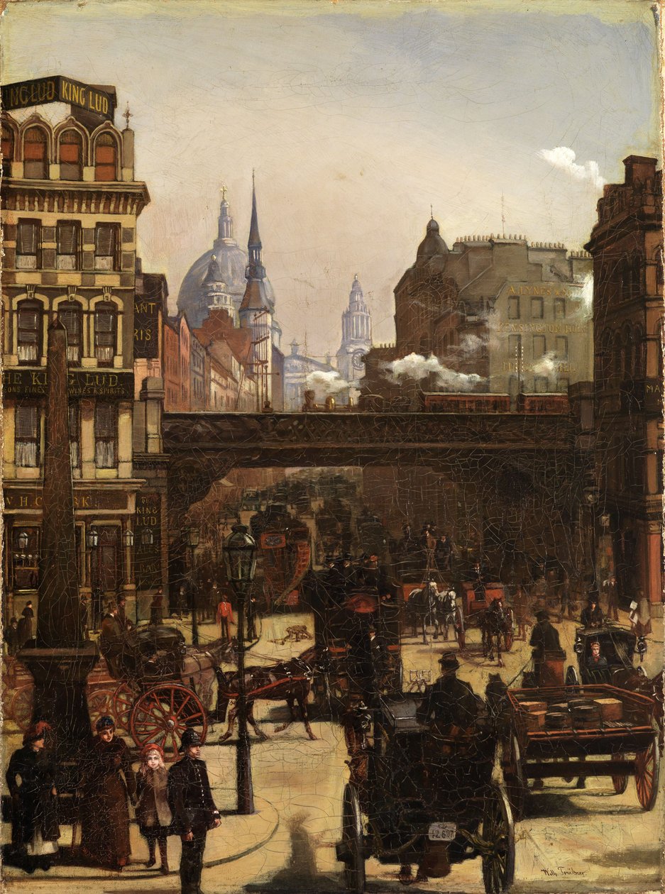 Ludgate Hill od Wilhelm Trübner