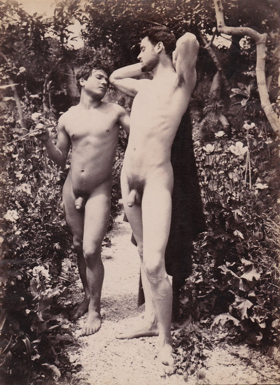 studie dvou mužských aktů, kolem roku 1900 od Baron Wilhelm von Gloeden