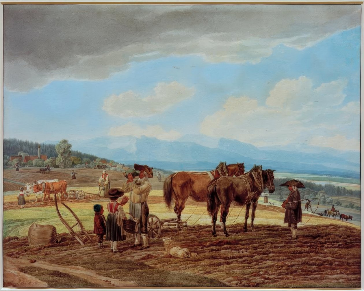 Odpočívejte při orbě od Wilhelm von Kobell