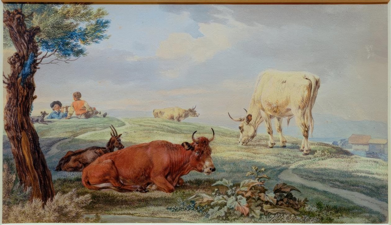 Krajina pastvin z bavorské vysočiny od Wilhelm von Kobell
