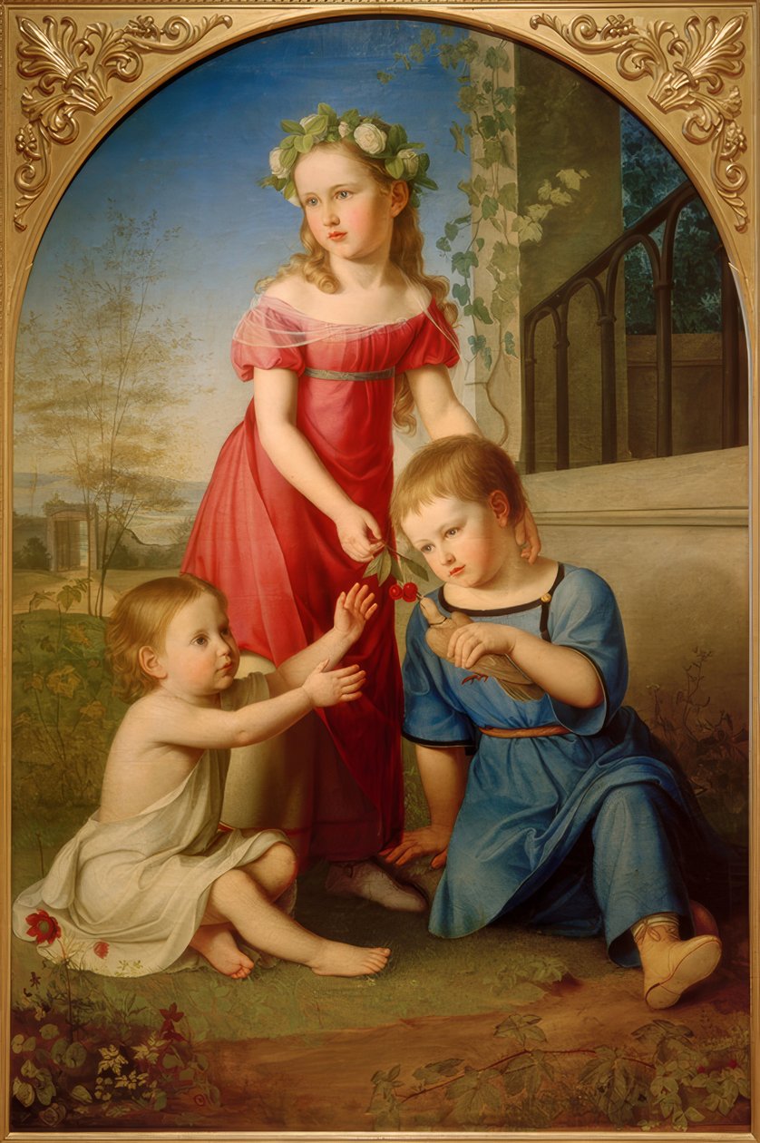 Schöningovy děti od Friedrich Wilhelm von Schadow