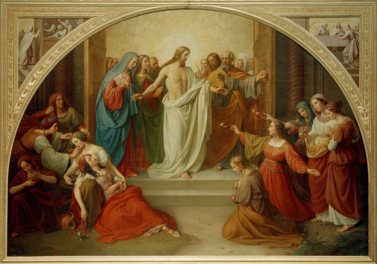 W. v. Schadow, moudré a pošetilé panny od Friedrich Wilhelm von Schadow