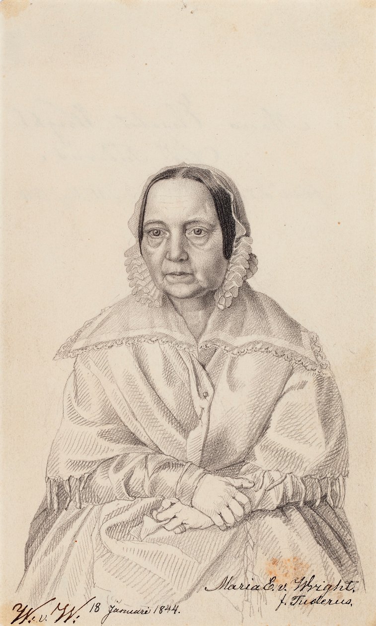Maria Elisabeth von Wright, umělcova matka od Wilhelm von Wright