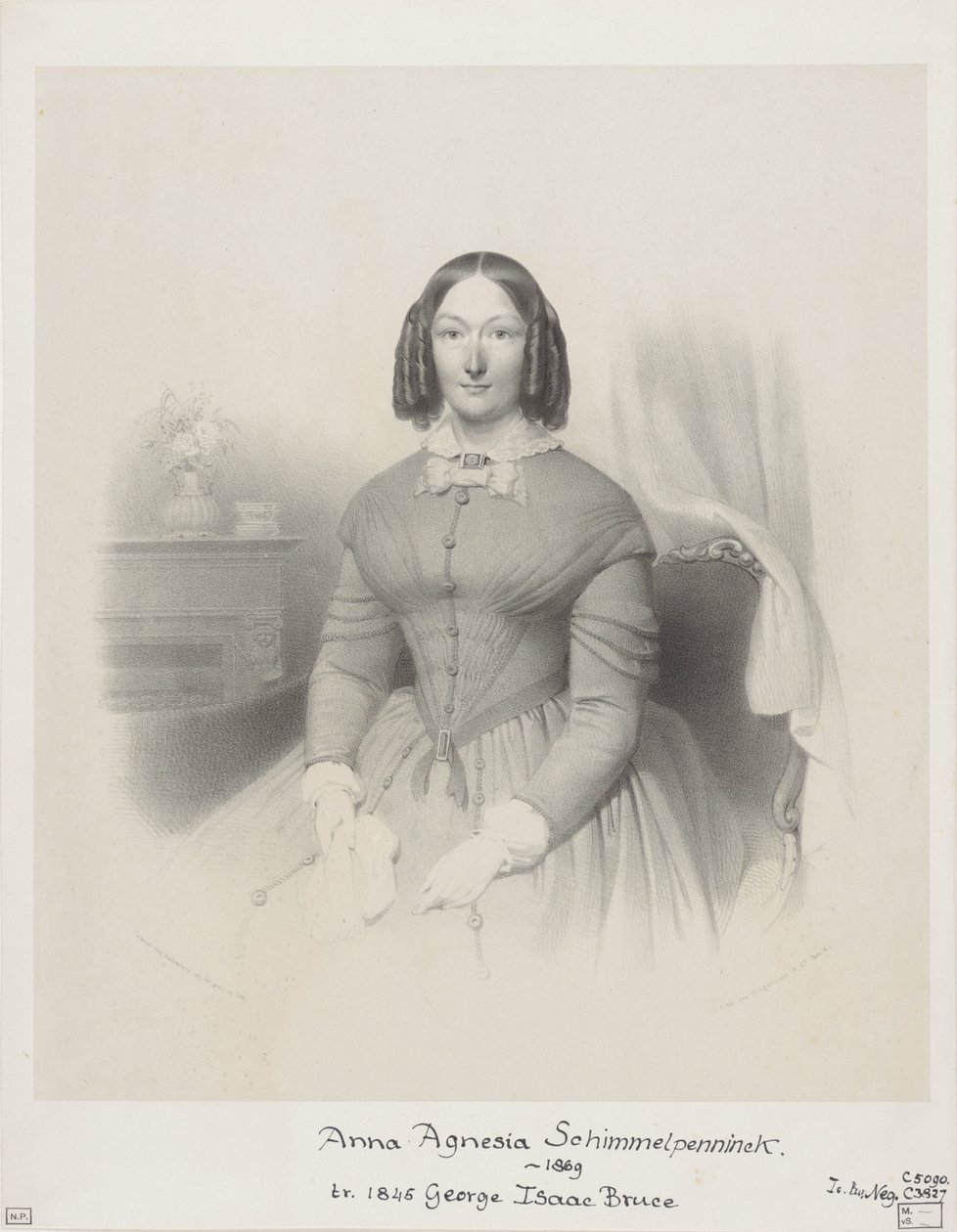 Portrét Anny Agnesie Bruce-Schimmelpenninck od Wilhelmus Cornelis Chimaer van Oudendorp