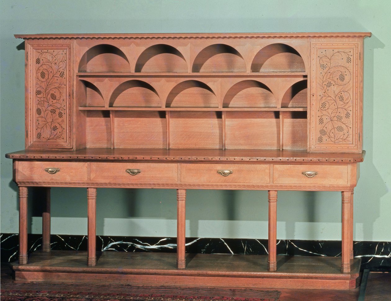 Dresser, cca 1900 (dub) od Willam Richard Lethaby