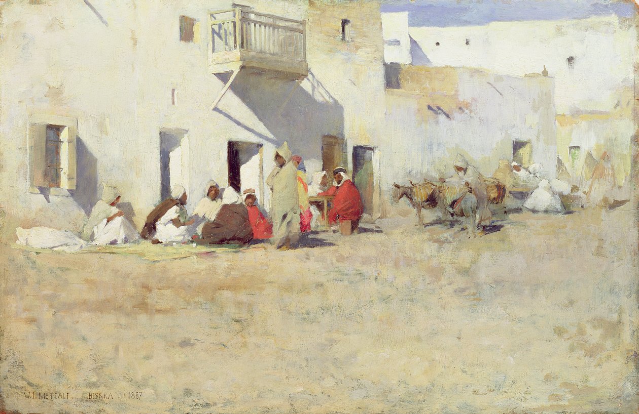 Kavárna v Biskra, Alžír, 1887 od Willard Leroy Metcalf