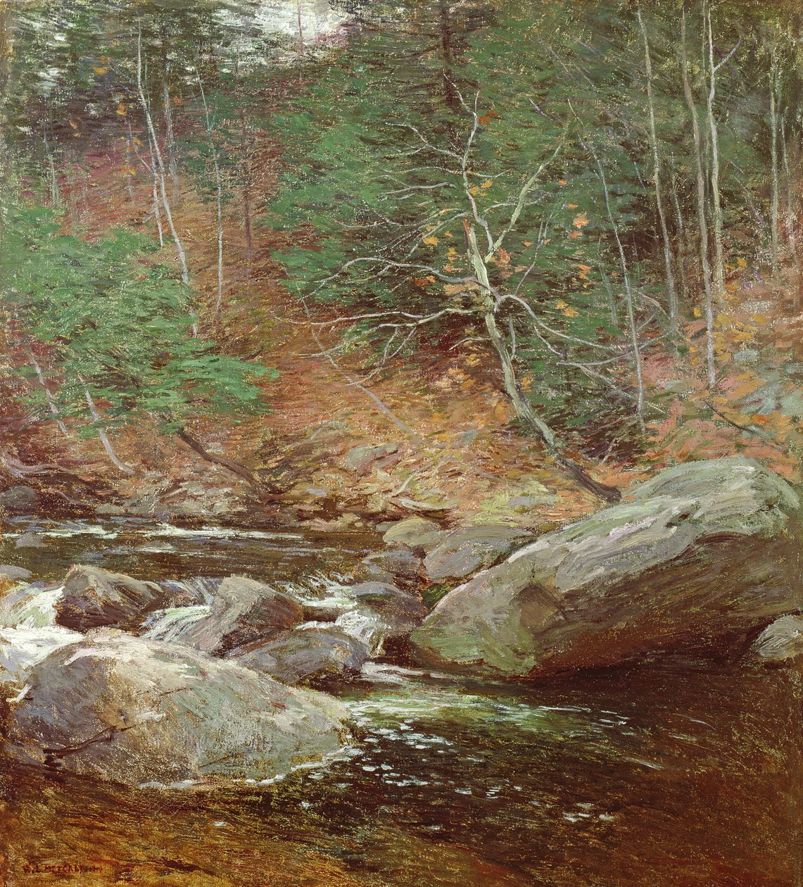 The Trout Pool, listopad 1910 od Willard Leroy Metcalf