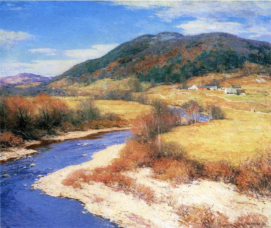 Indické léto, Vermont od Willard Leroy Metcalf