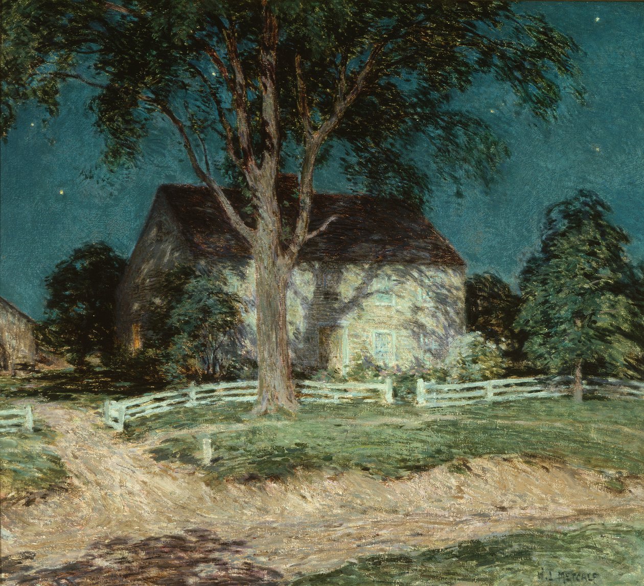 Stará usedlost v Connecticutu, asi 1914 (olej na plátně) od Willard Leroy Metcalf