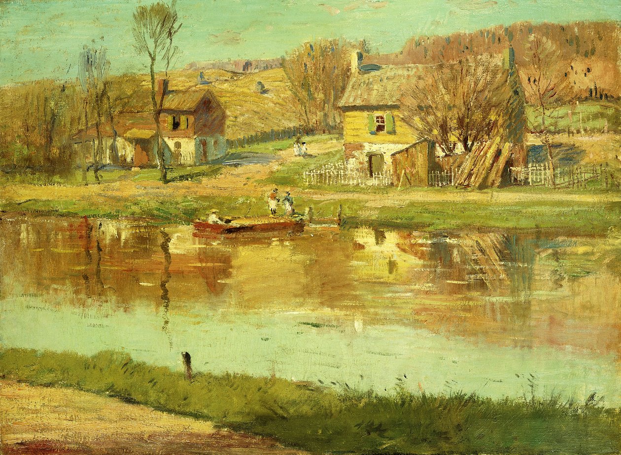 Odrazy ve vodě, c.1895-1919 od Willard Leroy Metcalf